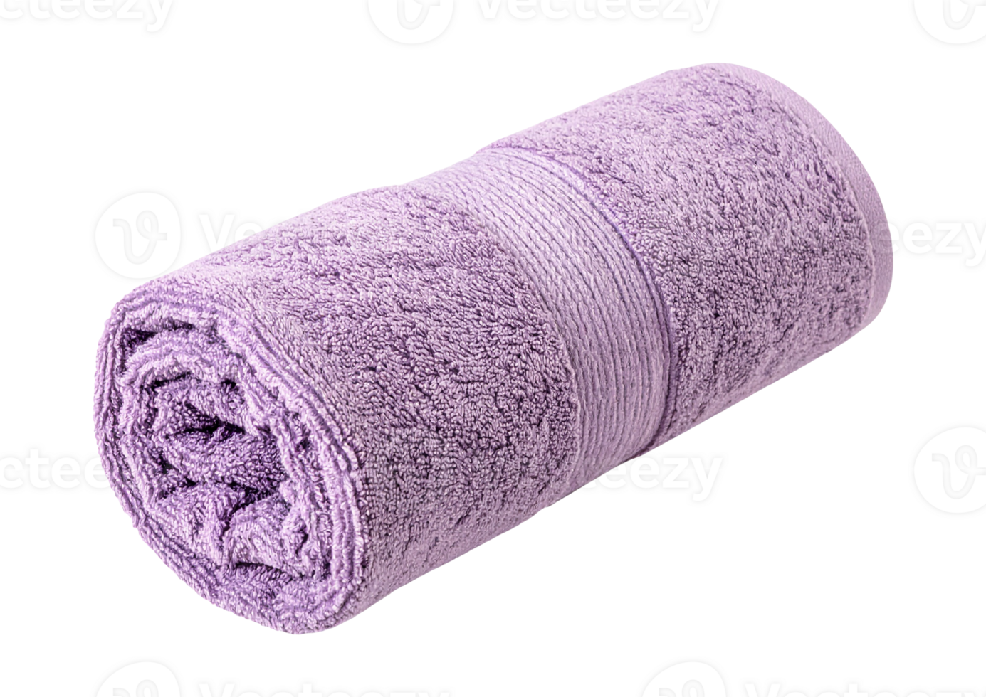 Clean purple towel roll from front view png