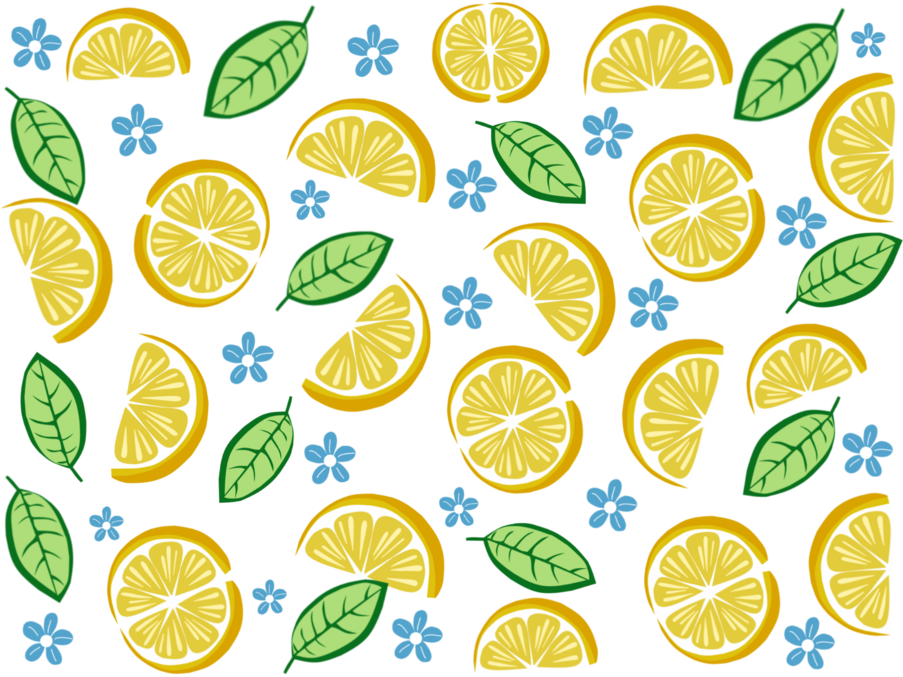 seamless pattern with lemons, summer pattern png