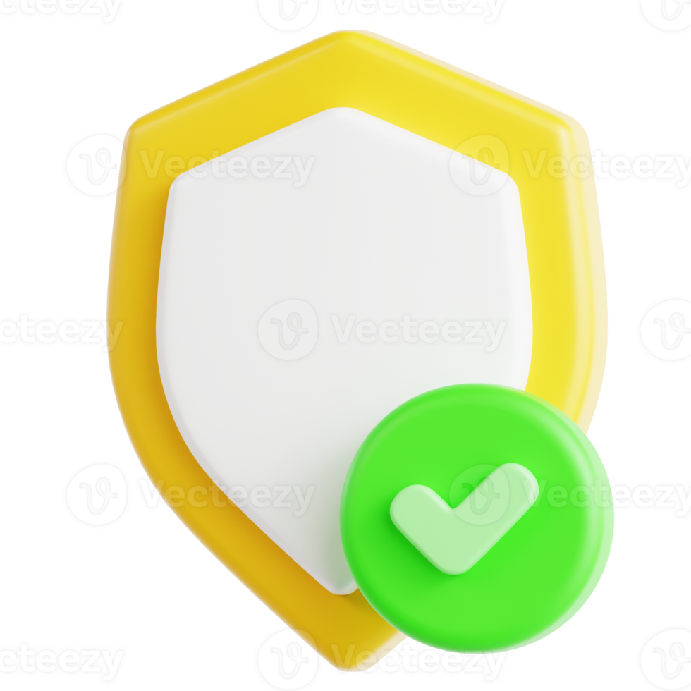 Protection Approve 3D Ilustration png