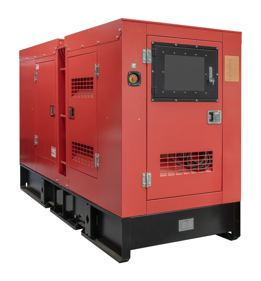 Red diesel generator png