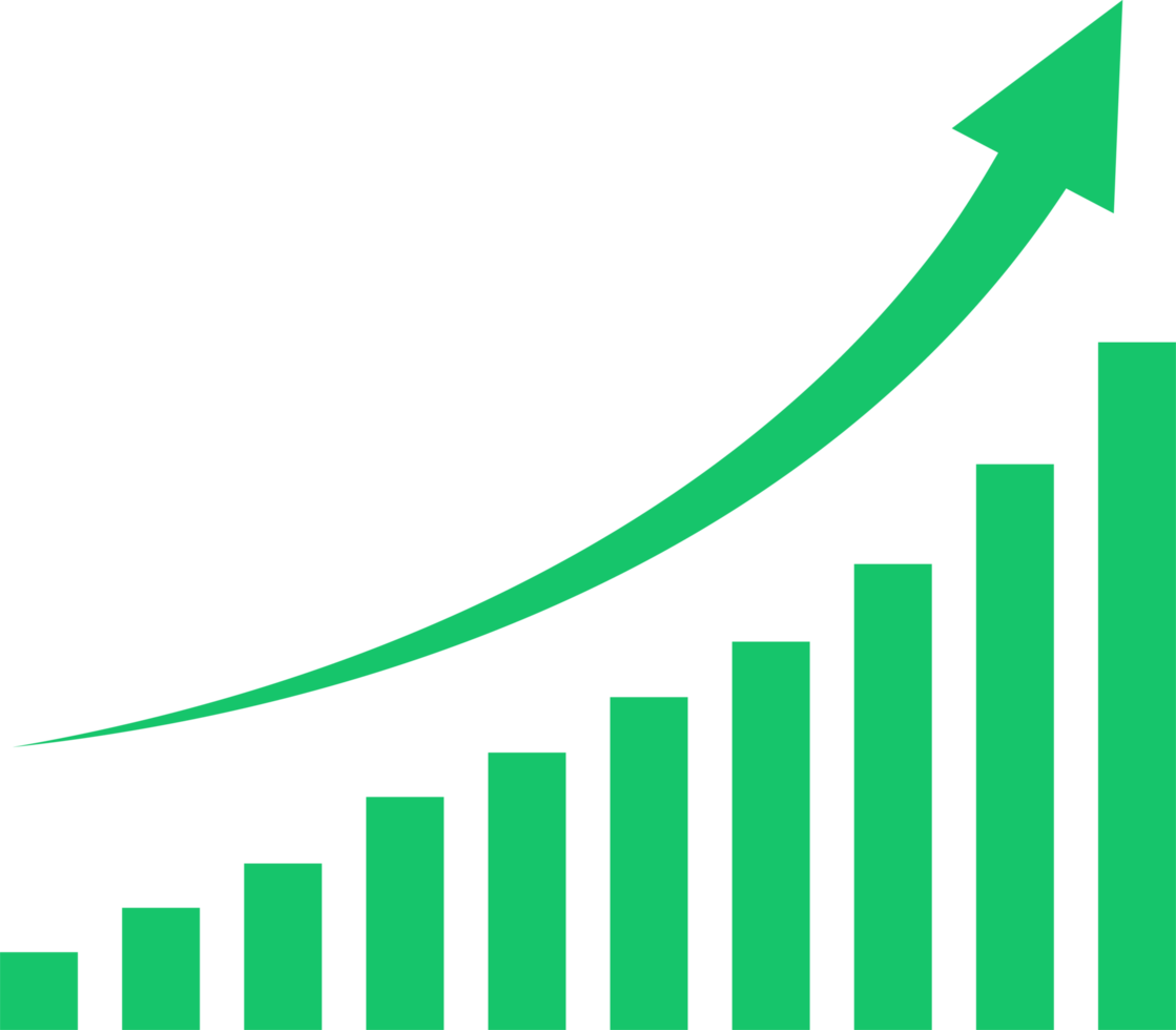 Graph going down and up png