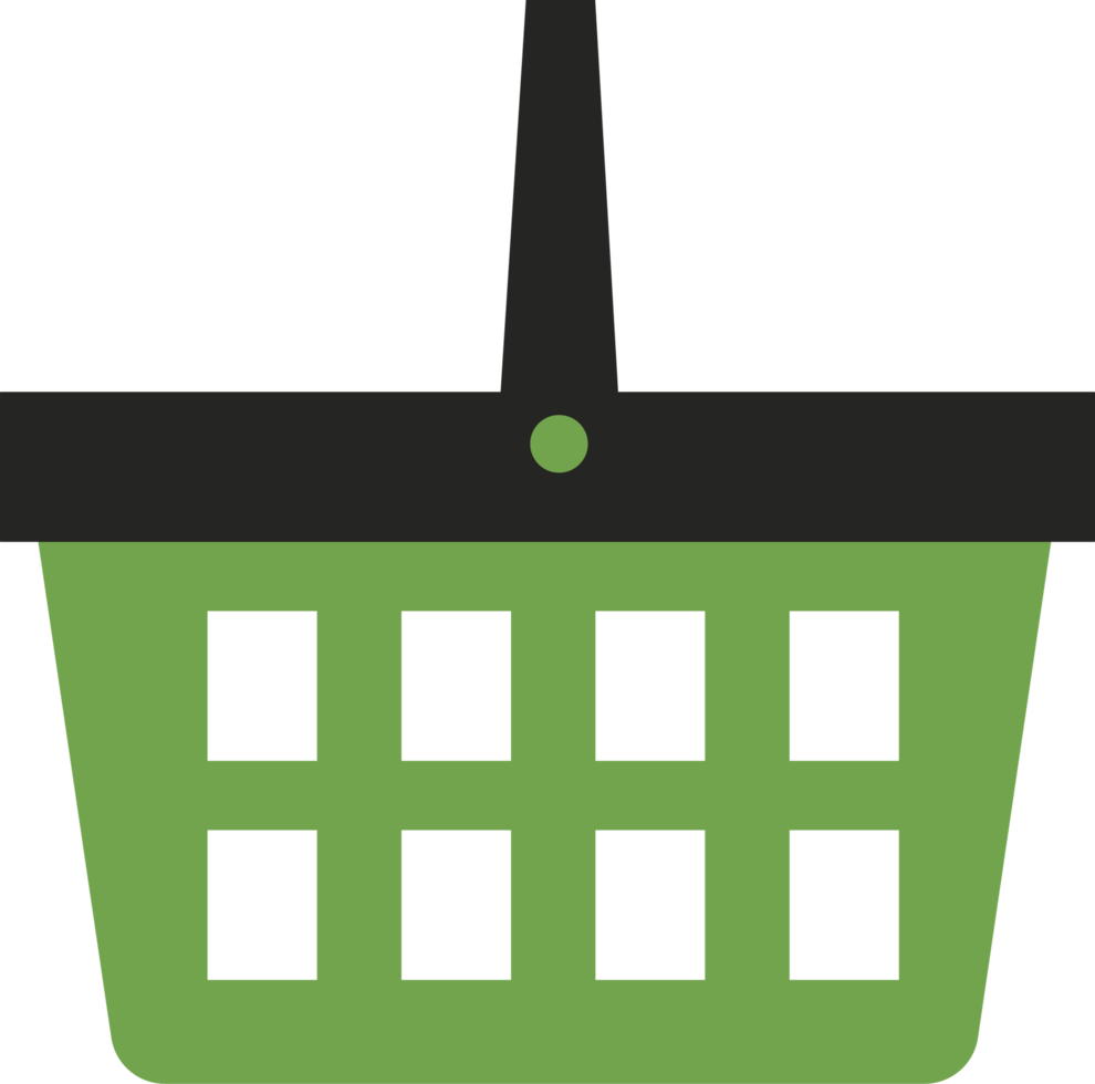 icon flat styte empty basket grocery supermarket png
