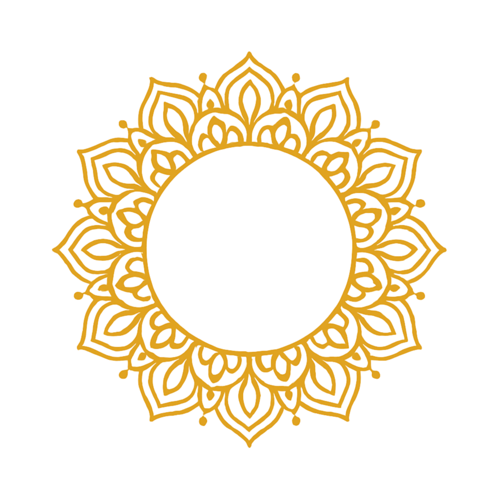 Mandala Frame Round png