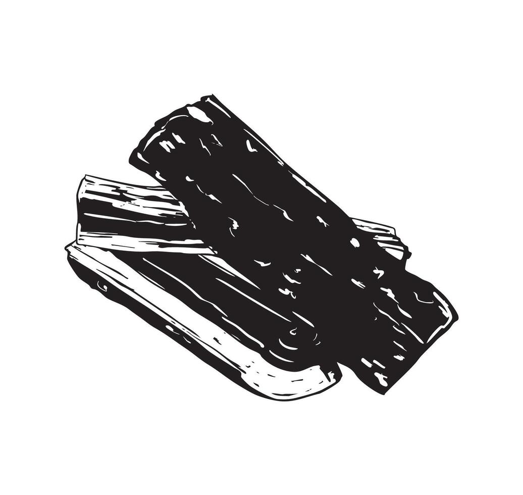 Vintage Firewood Illustration vector
