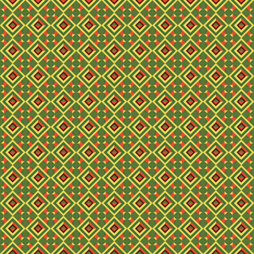 A green and red pattern with squares vector