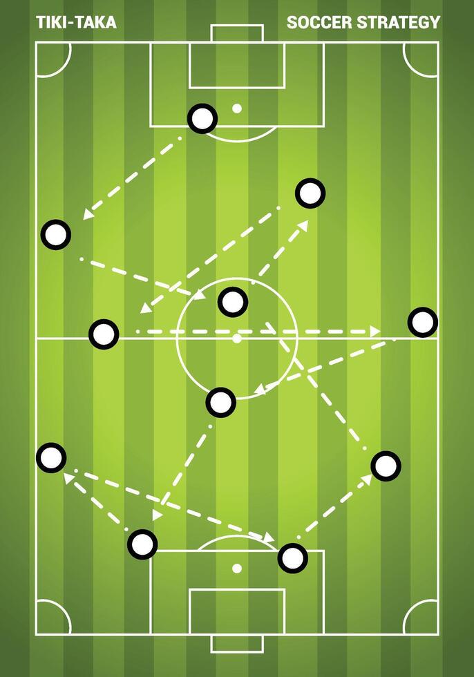 Soccer Field Illustration Concept vector