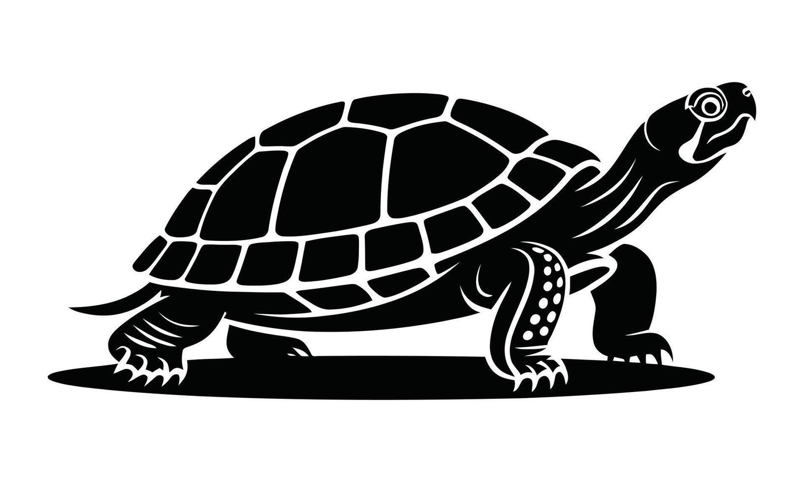Ocean turtle silhouette design vector