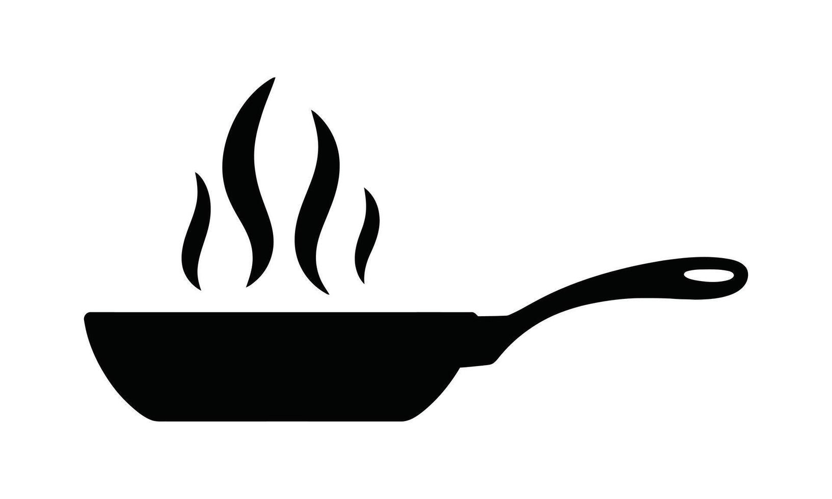 Artistic pan design silhouette vector