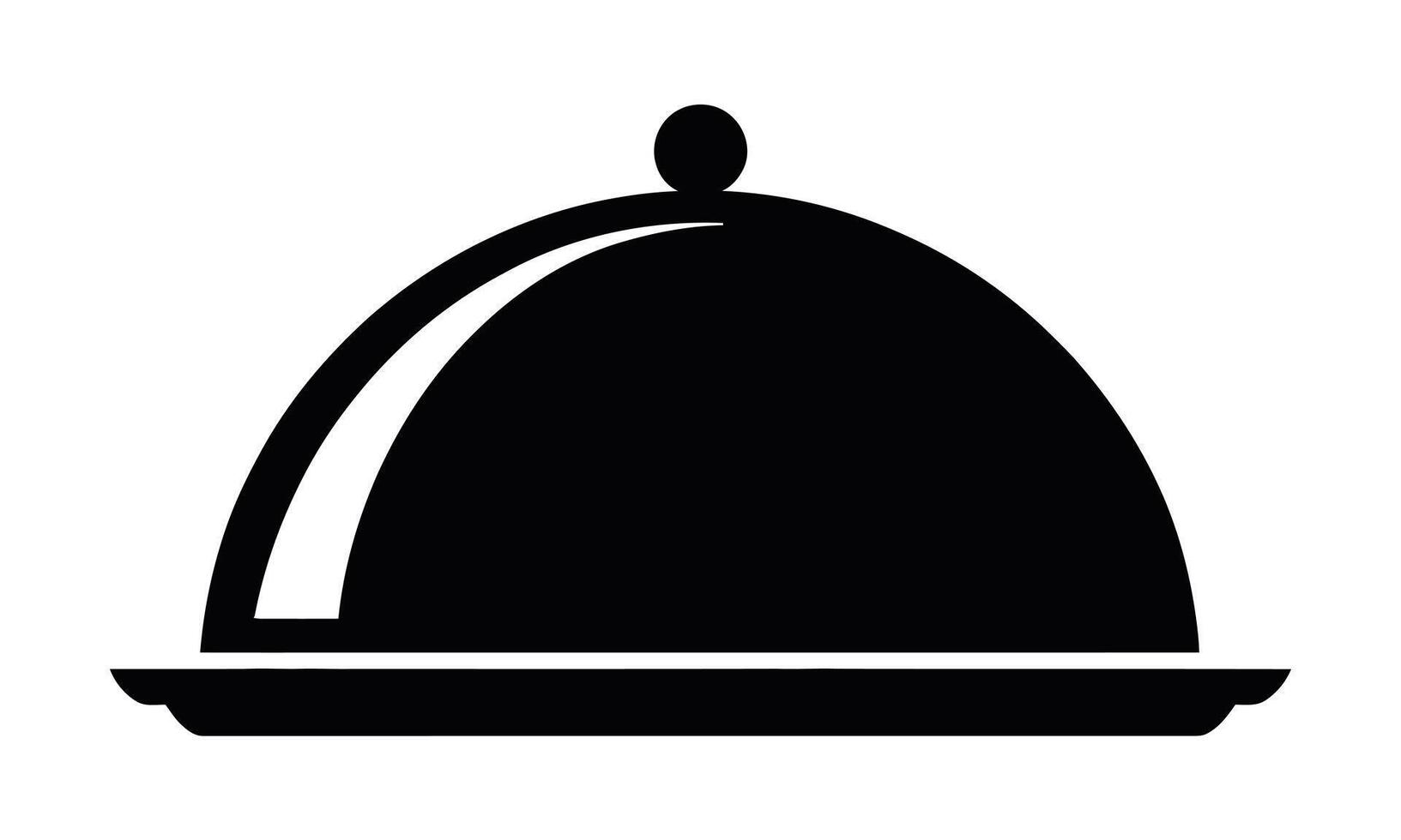 Simple tray outline design silhouette vector