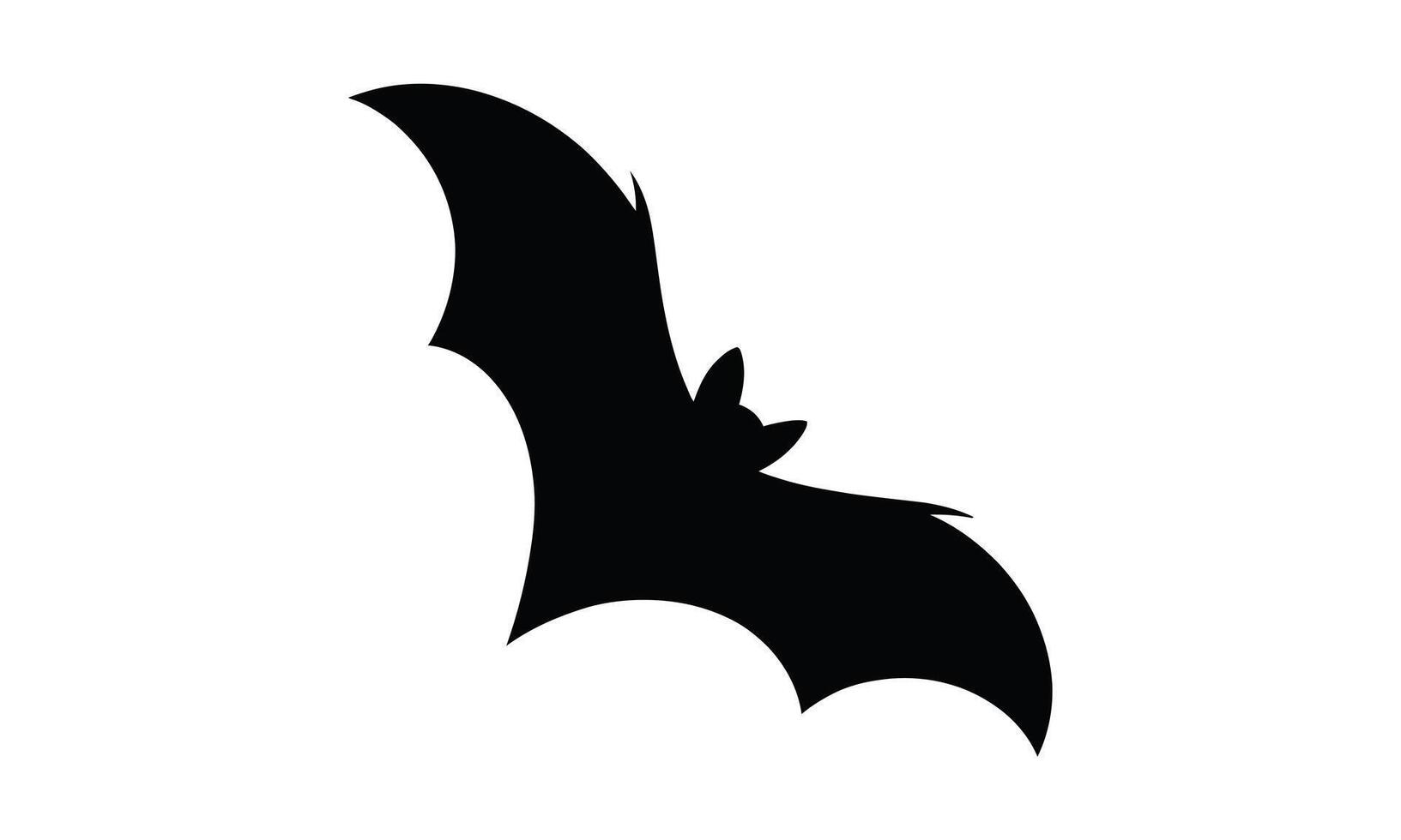 Flying bat silhouette design vector
