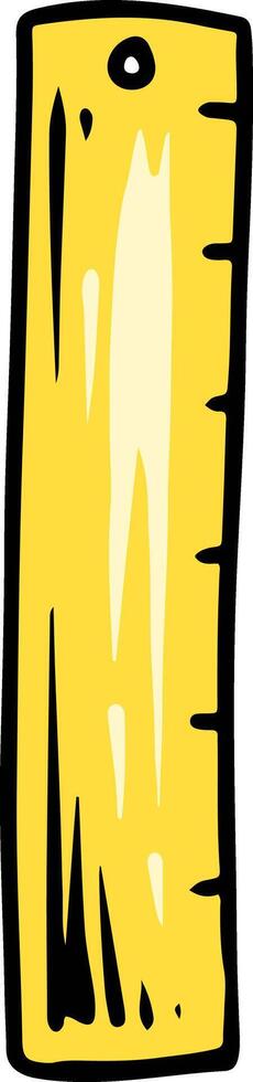 Yellow Ruler Cartoon vector