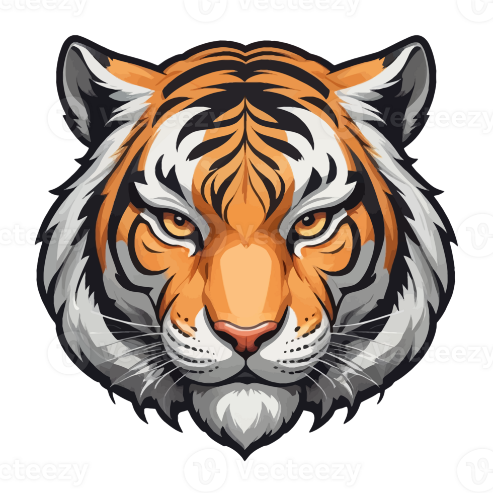 Tiger Head Illustrtion Image png
