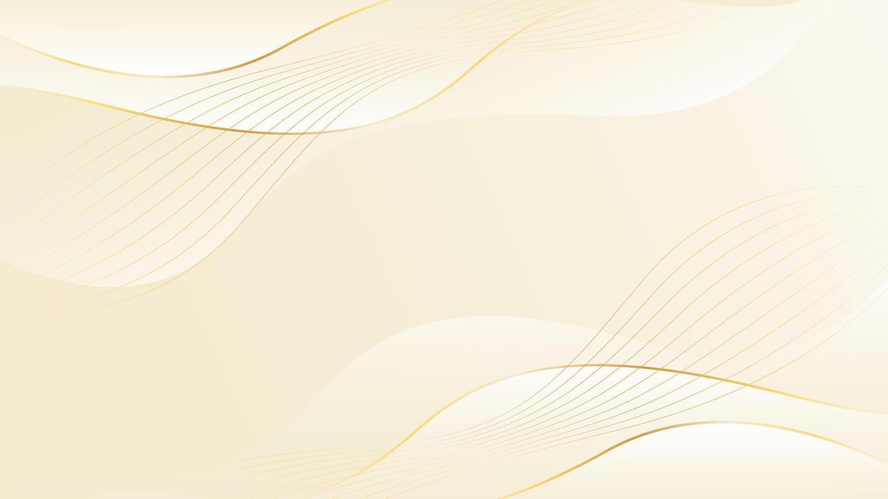 Abstract smooth beige luxury wave background vector