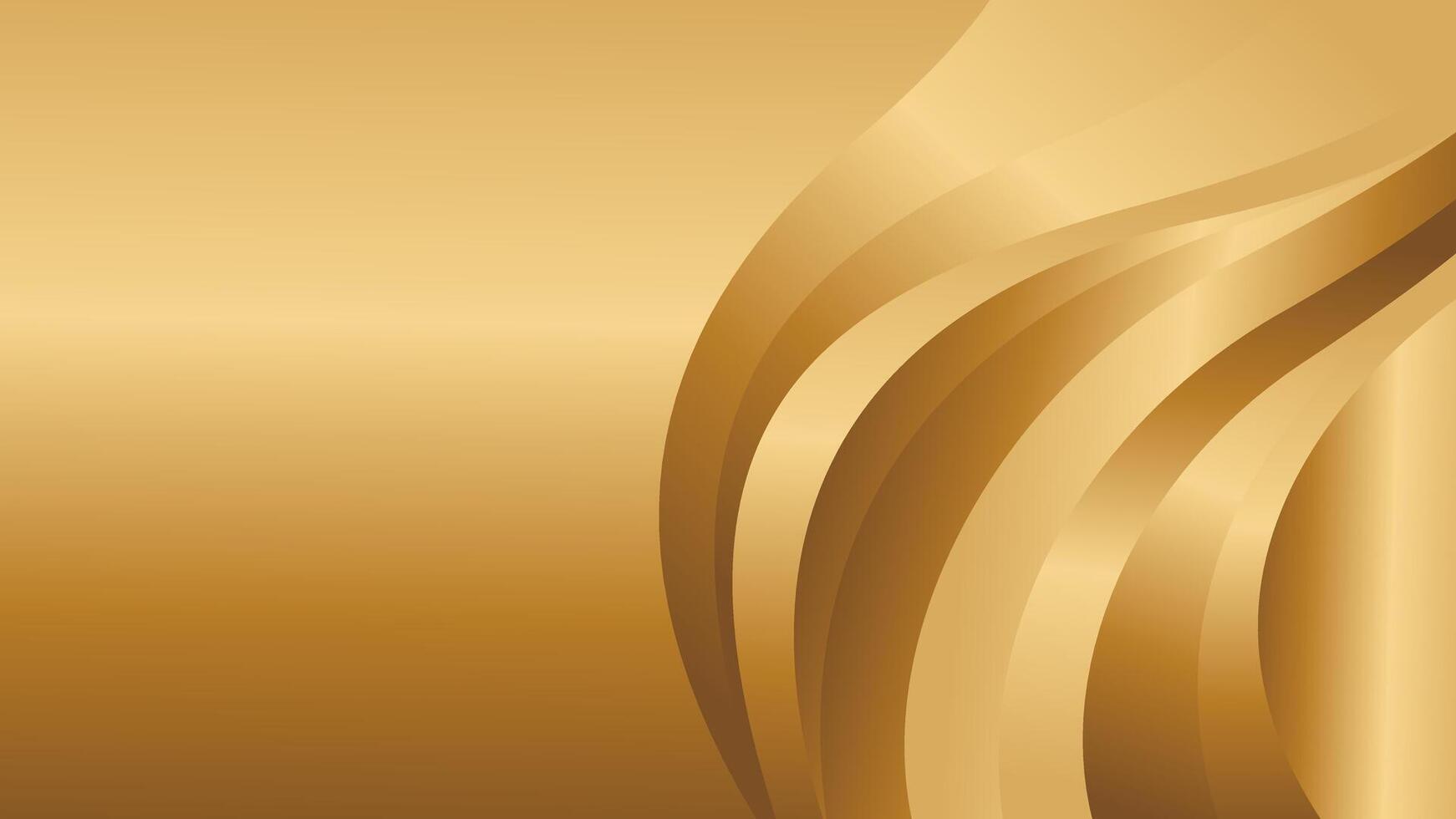 Golden metallic abstract wallpaper for banner and template vector