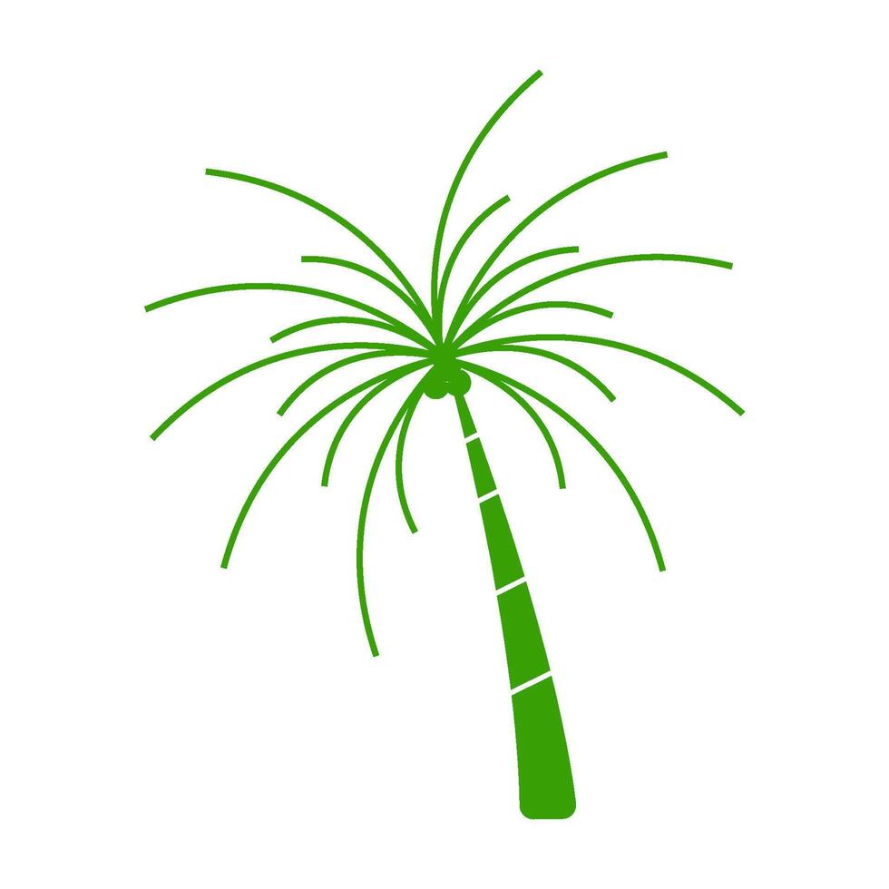 coconut trees like fireworks vector