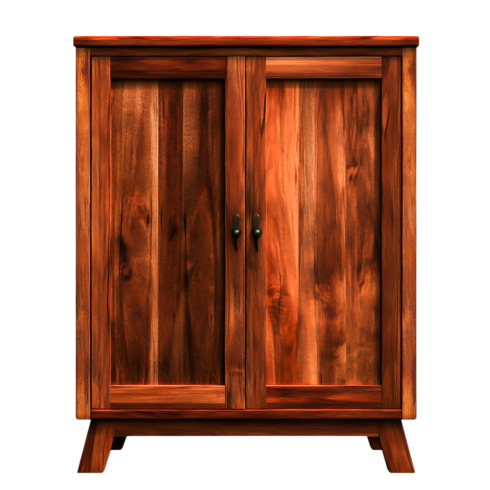 Elegant Wooden Cabinet with Glass Doors for Stylish Home Organization png