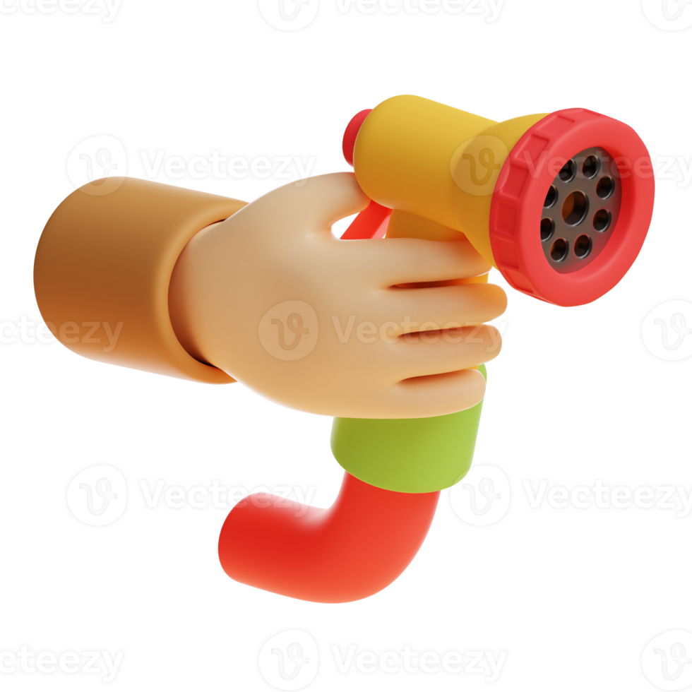 3d watering gardening icon png