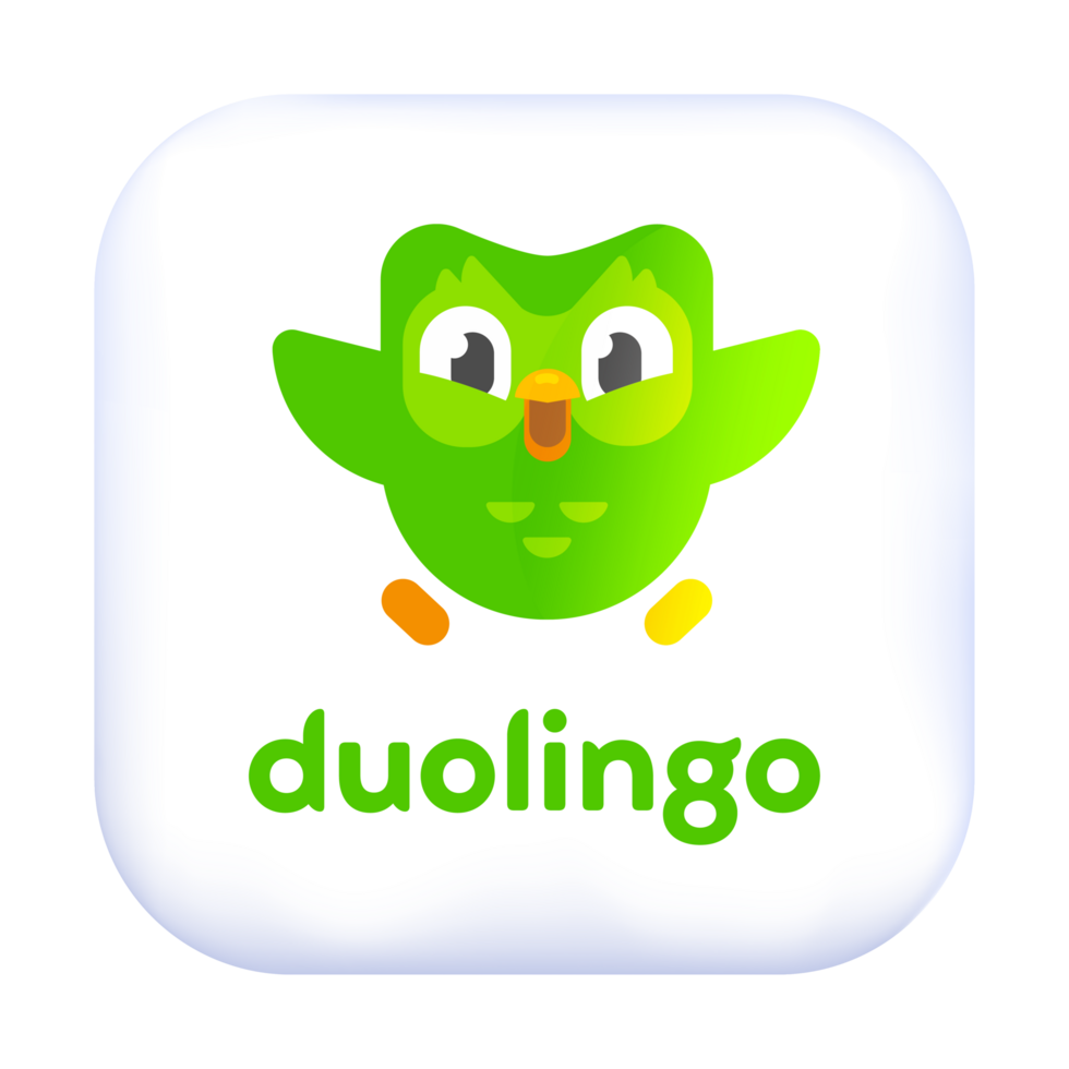 Duolingo Rounded Logo without Background for Language Learning App png