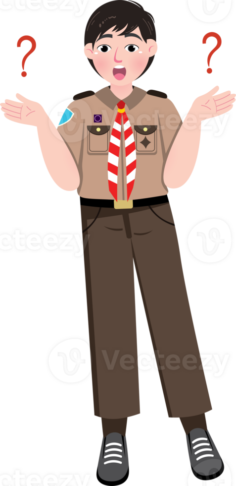 Scout Day, Scout Boy Confused png