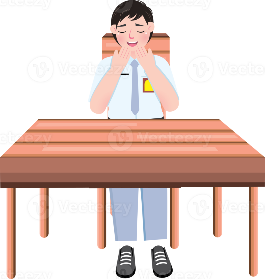 Indonesian Boy Student Praying png