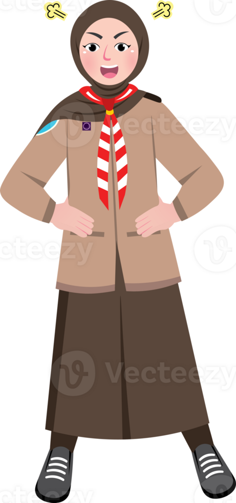 Scout Day, Scout Girl Angry png