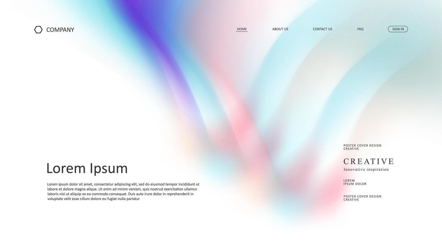 Colorful abstract design for web vector