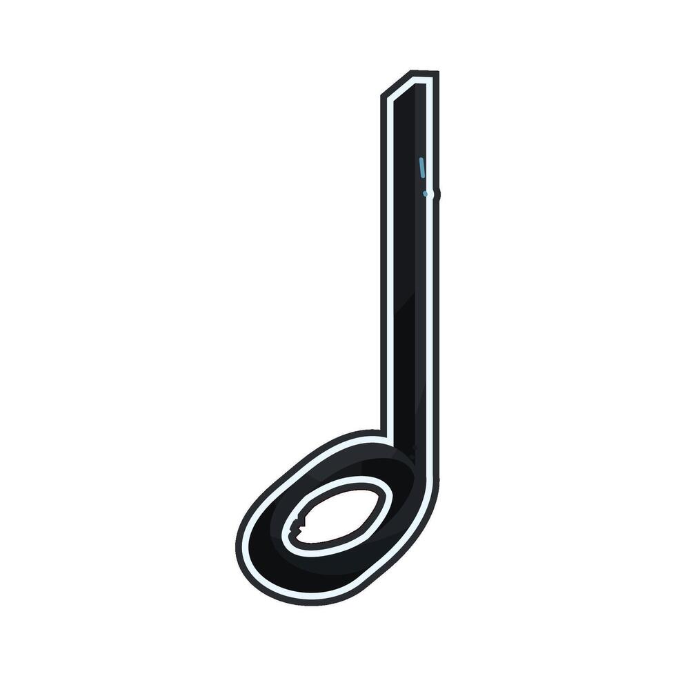 illustration of a Quarter Note vector