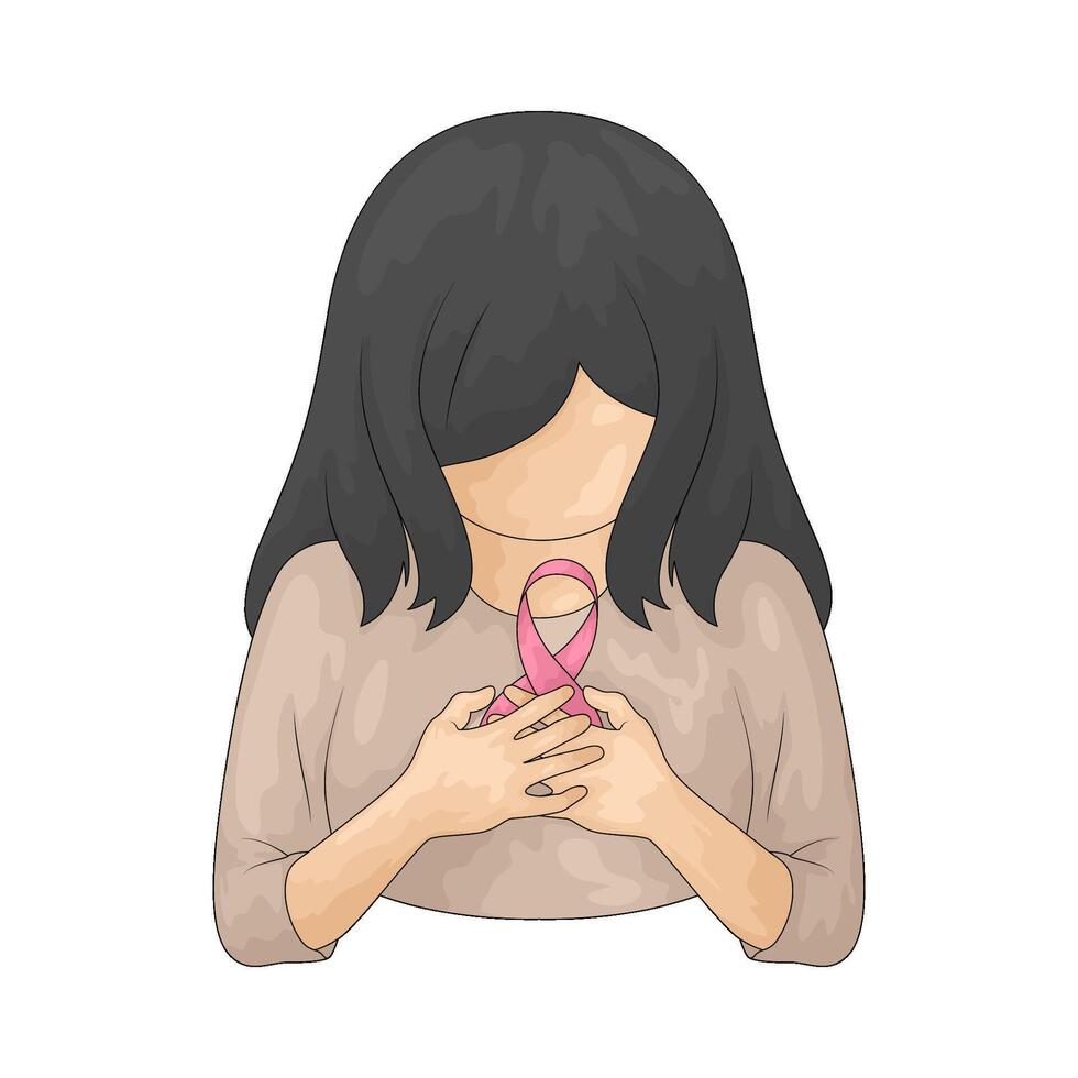 Women with Breast Cancer vector
