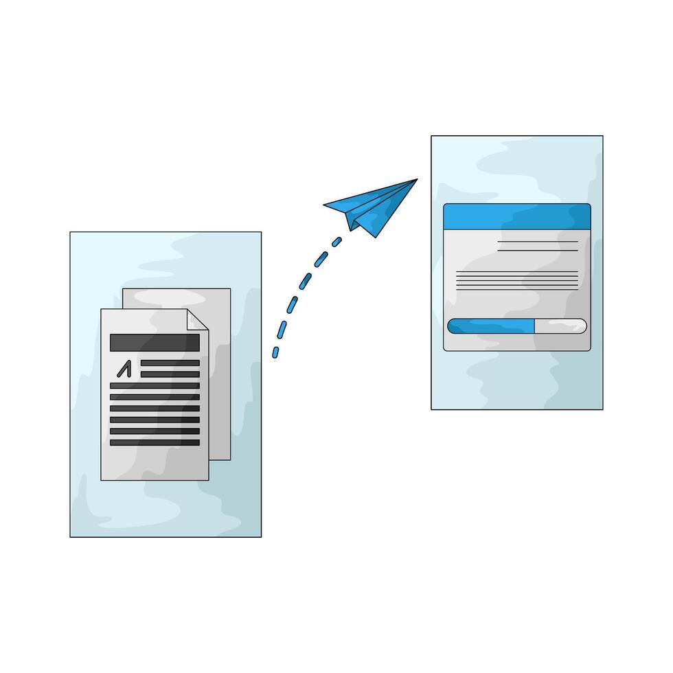 uploading file illustration vector