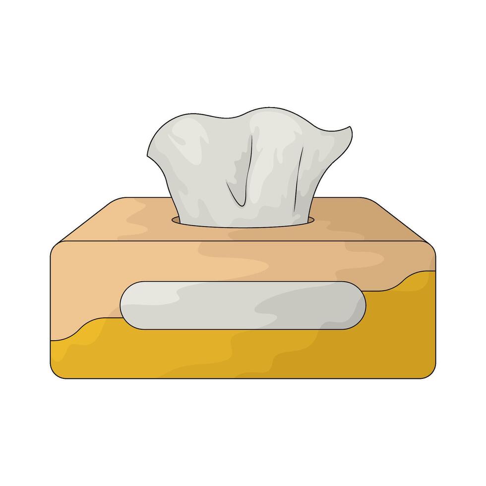 Hygiene tissue box vector
