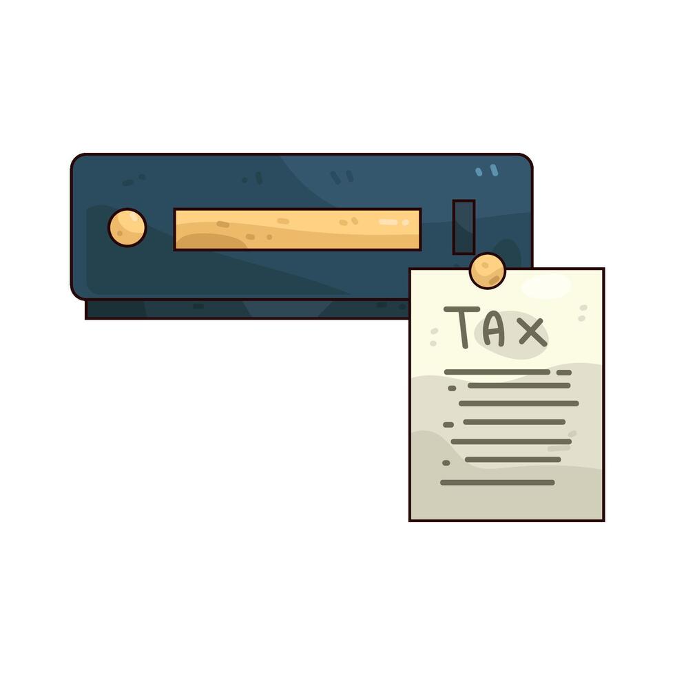 illustration of a tax report vector