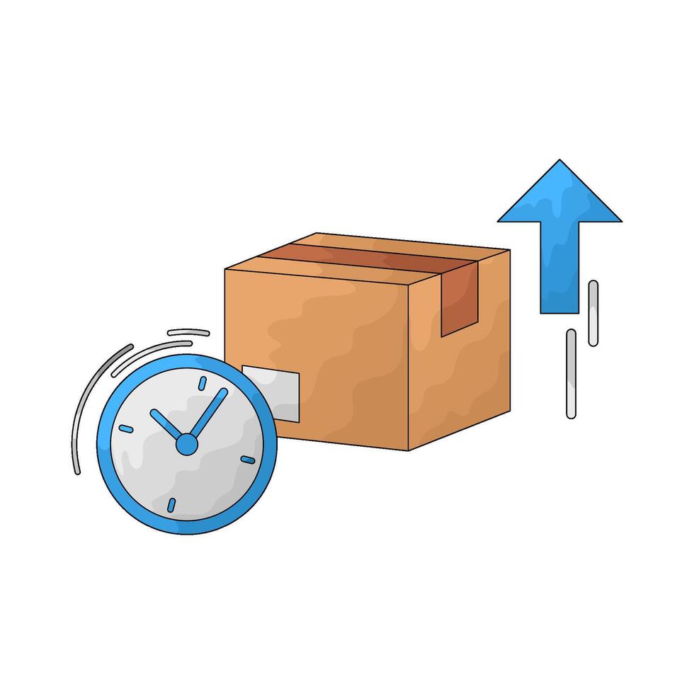 pending delivery illustration vector