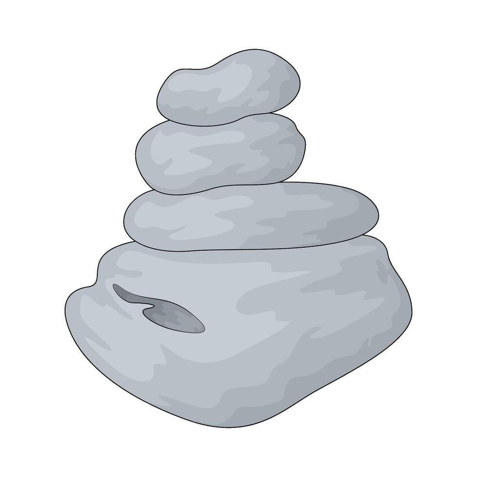 Yoga zen stone vector