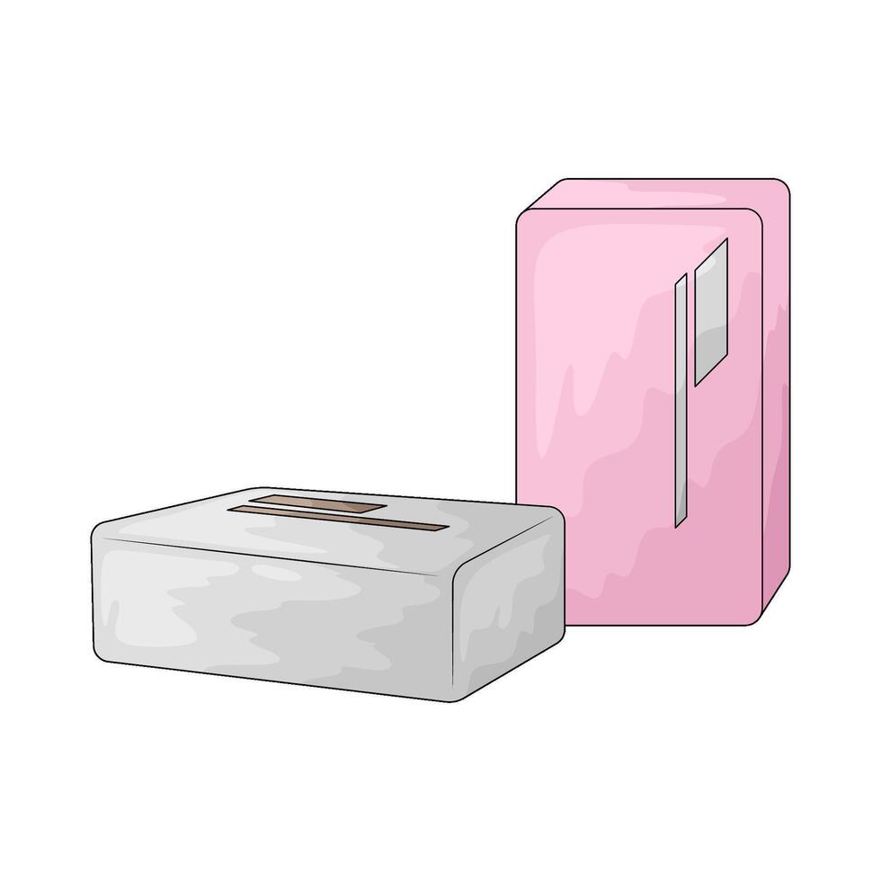 illustration of a Yoga block vector