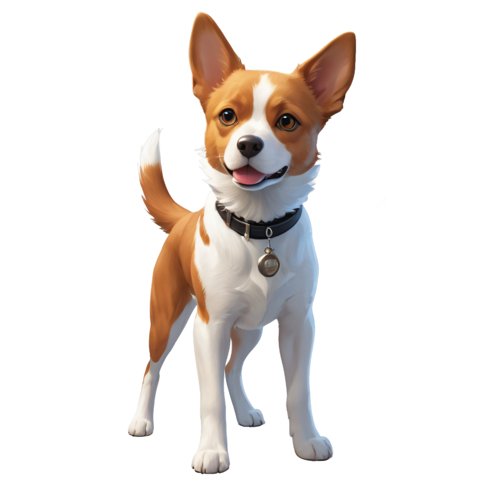 Smiling Dog on Transparent Background png