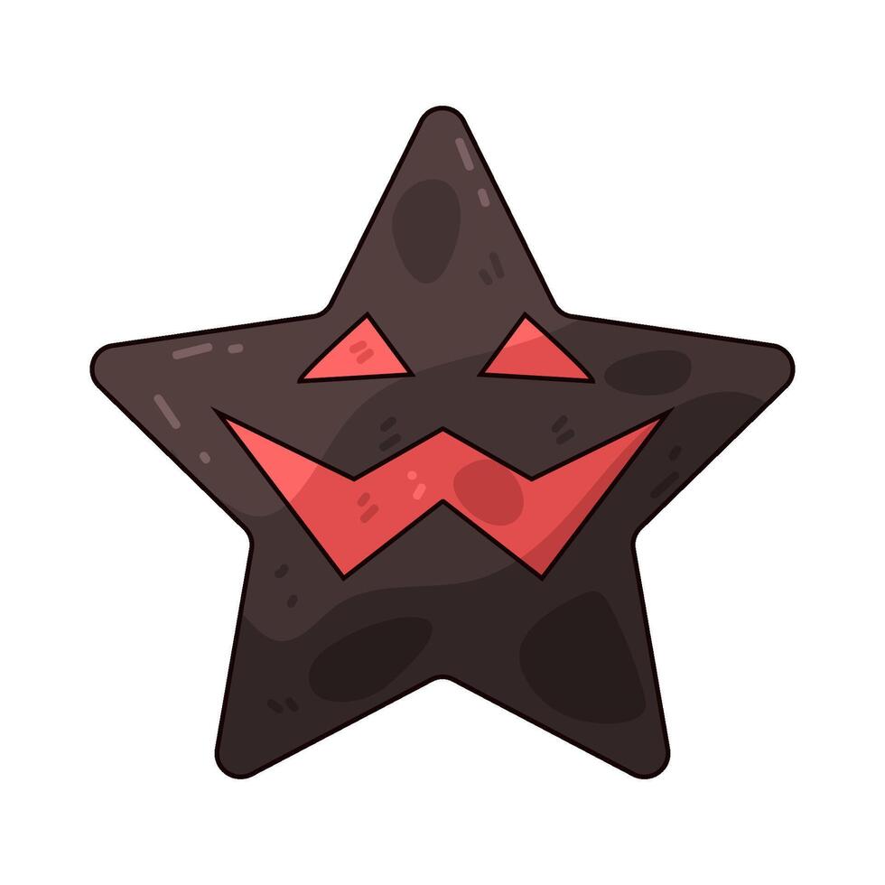 scary star illustration vector