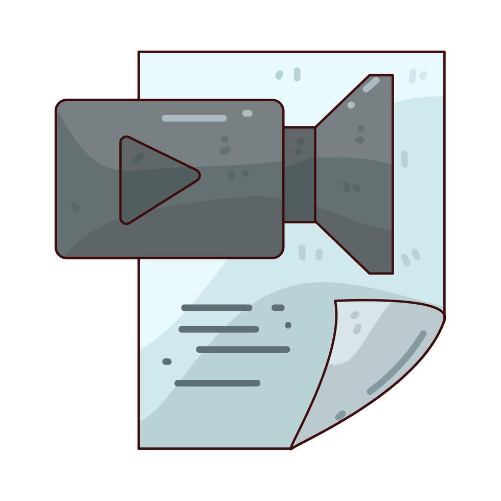 videography file illustration vector