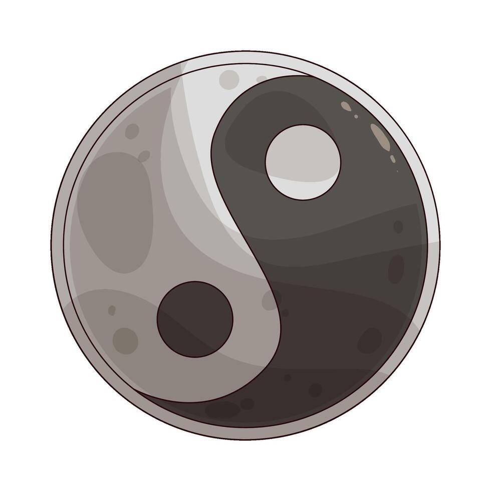 yin yang sign vector