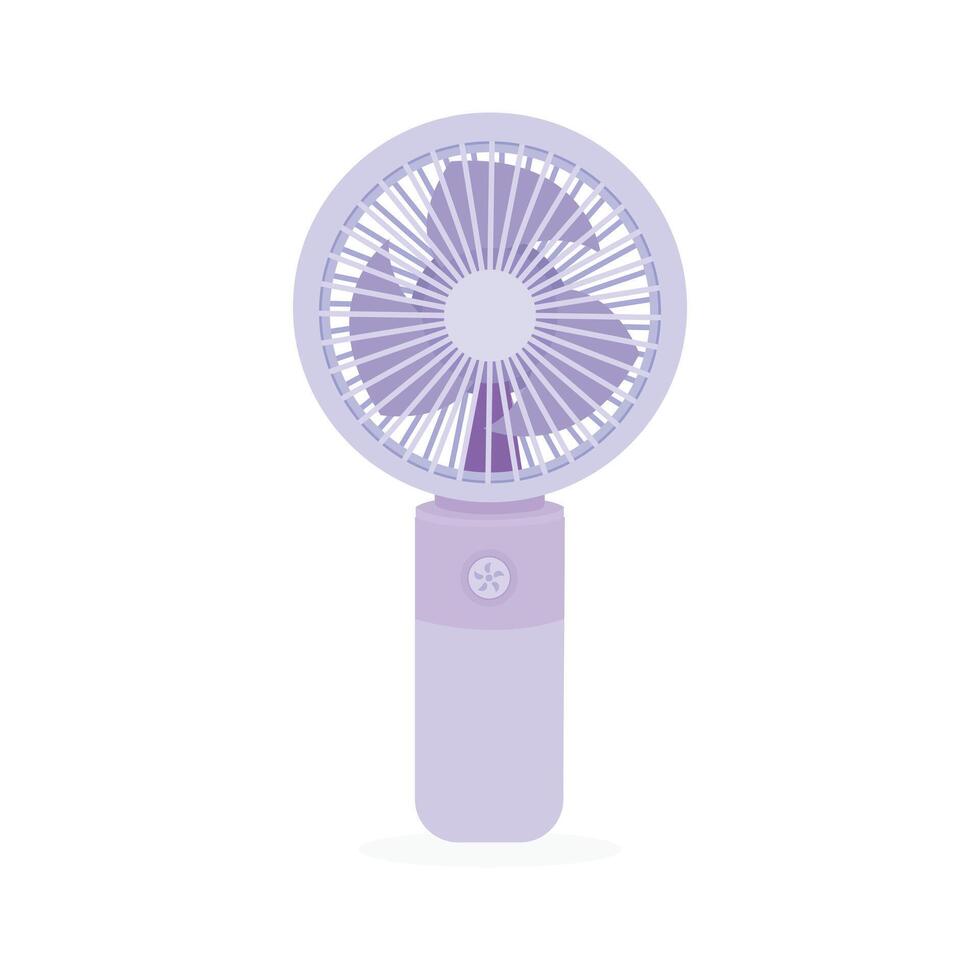 Hand Holding Mini Portable Fan icons. Illustration vector