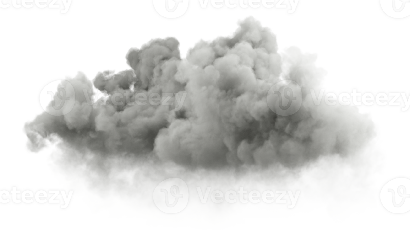 Overcast rainstorm clouds atmosphere cutout transparent backgrounds 3d rendering png
