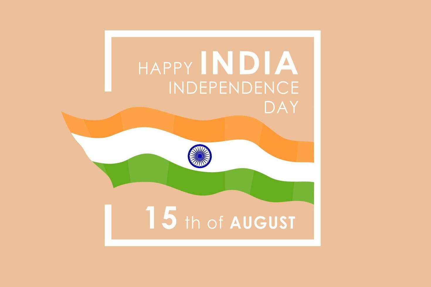 Independence Day in India . Poster, greeting card, banner vector