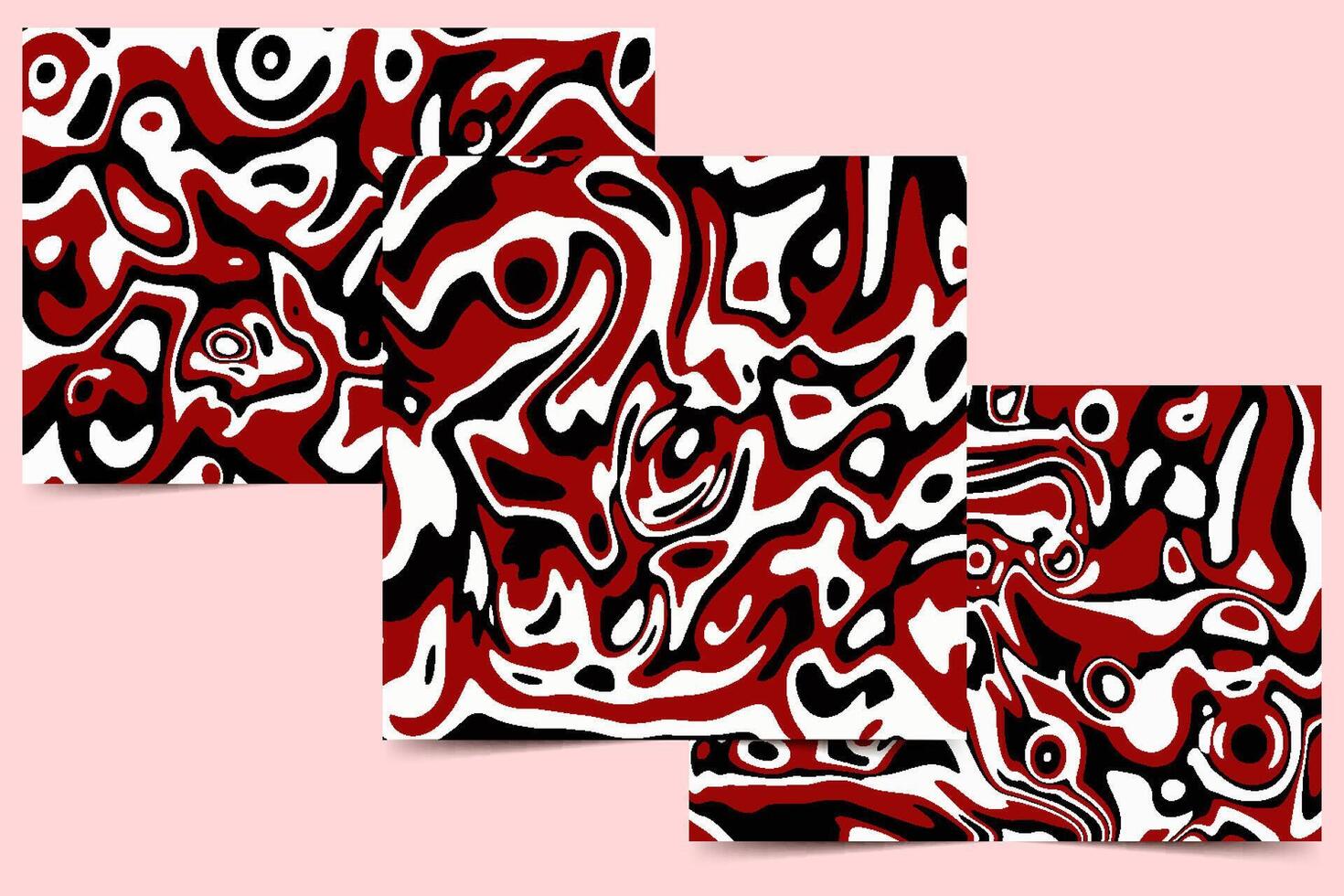 trippy waves retro wallpaper background vector