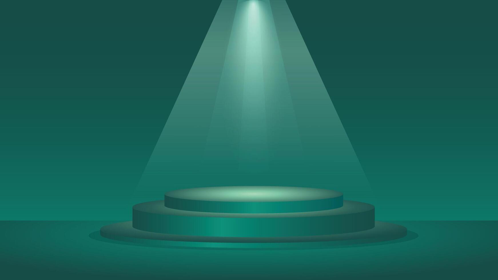 empty stage with spotlight vector