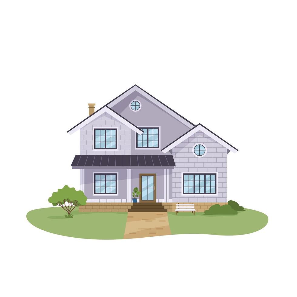 Illustration of a modern house vector