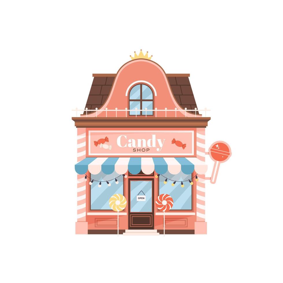 Illustration of a candy shop vector