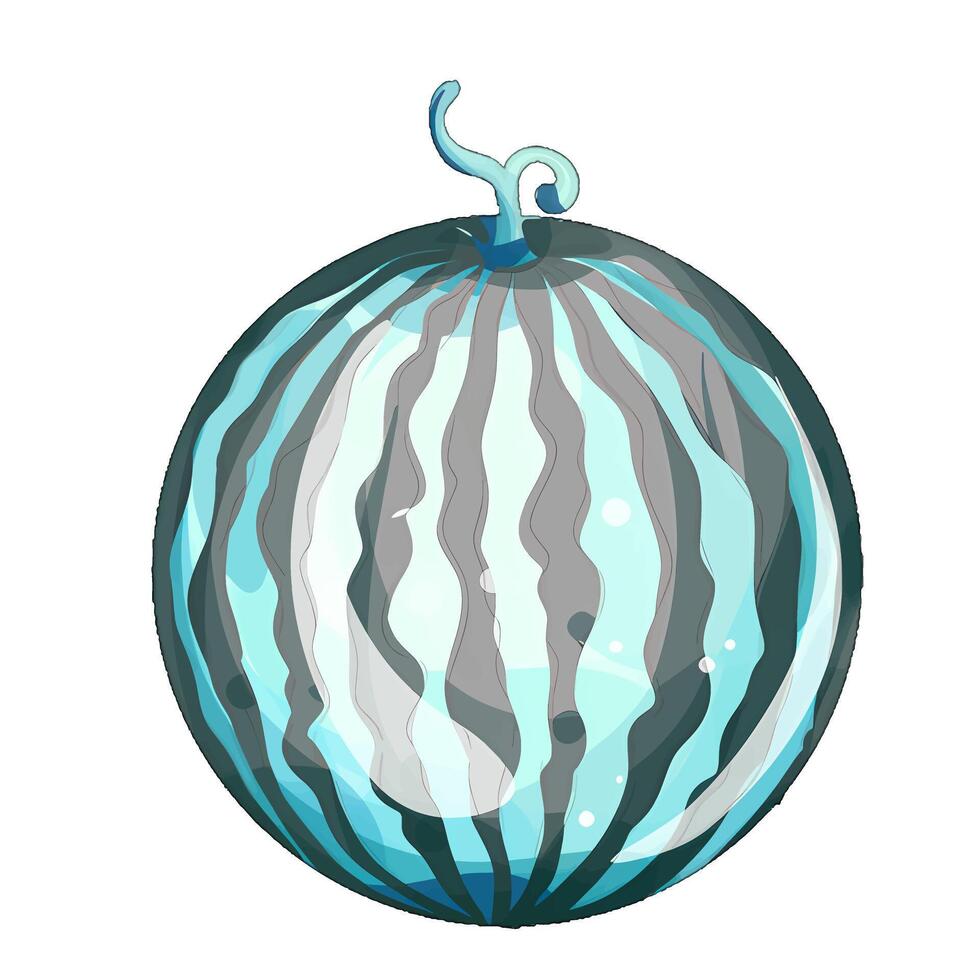 A vibrant beach ball with a unique spiral pattern brings joy to sunny days at the beach. vector