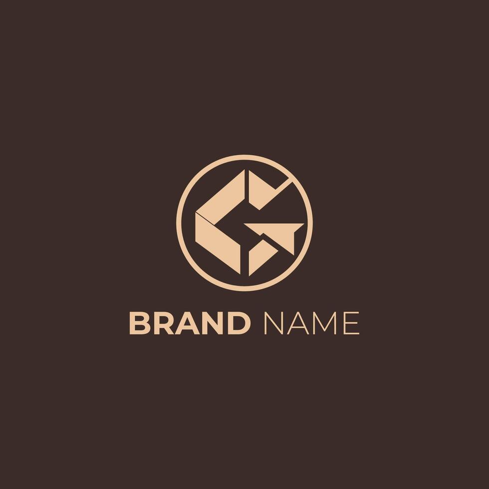 Abstract G Logo in a Circle for Brand Identity vector