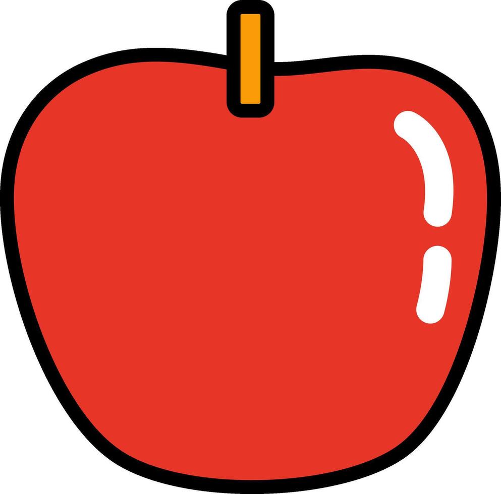 Bright Fruits Icon For Children vector