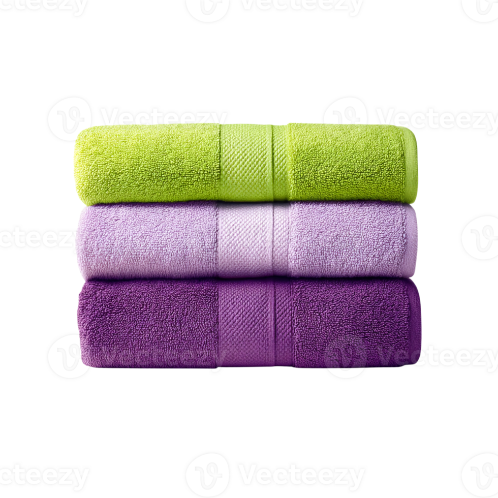 Three towels stacked on top of each other png