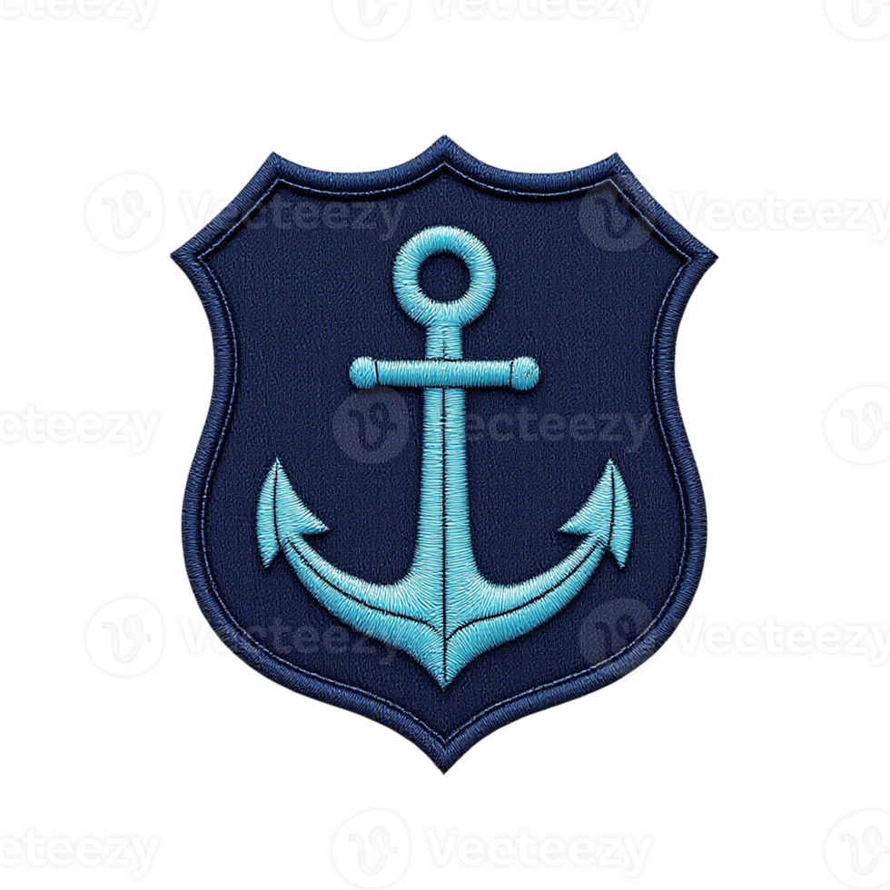 Anchor patch - embroidery design png